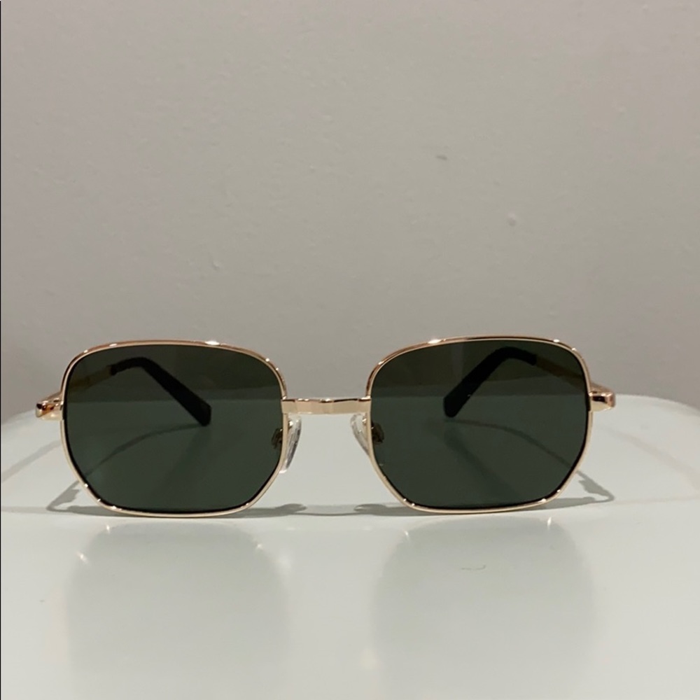 LE SPECS THE FLASH GOLD SUNGLASSES